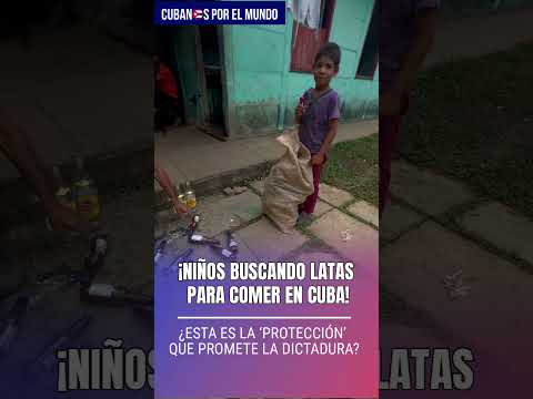 Niños cubanos rebuscando entre la basura para sobrevivir 💔 ¡Esto fue en Trinidad, Cuba.