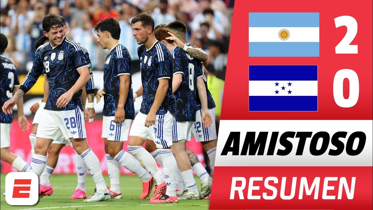 ARGENTINA Y MESSI CALIENTAN MOTORES. Victoria vs HONDURAS con goles de Lautaro y Simeone | Amistoso