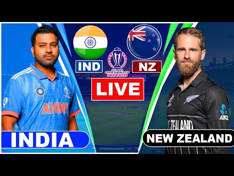 Live IND Vs NZ Match Score | New Zealand Vs India | IND vs NZ live Last Overs NZ Batting