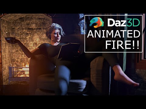 Animated Fire in Daz Studio!!