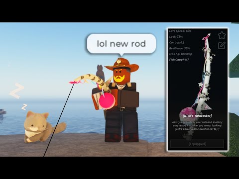OBTAINING NEW YARNCASTER ROD In FISCH Roblox...