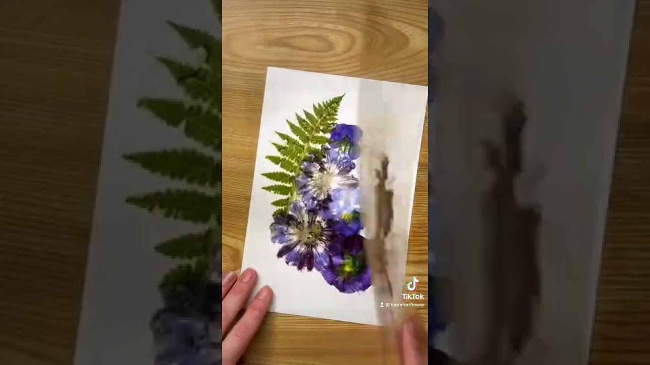 Amazing flowers natural print on paper 🔨🌸🌿