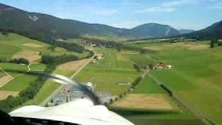 preview picture of video 'Landing Courtelary LSZJ, Jura Mountains, Switzerland'