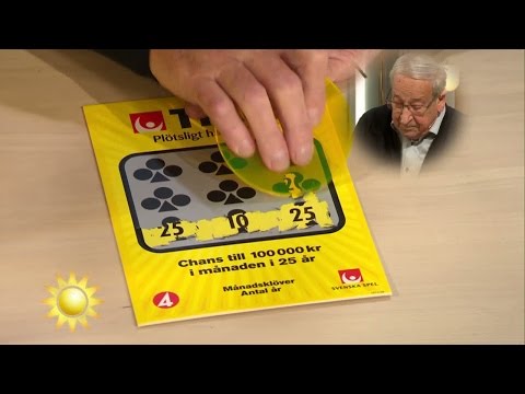 Trissvinnaren: ”Barnbarnen är mer nervösa än jag” - Nyhetsmorgon (TV4)