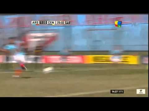 Gol de Bellocq - Arsenal 1 Vs 0 Rosario Central - Liga Argentina