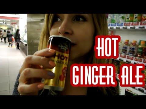 HOT日本自動售貨機：熱姜酒! 我喜歡熱飲自動售貨機! (HOT Japanese Vending Machines: Hot Ginger Ale!! ホット飲み物自販機好きー♥)