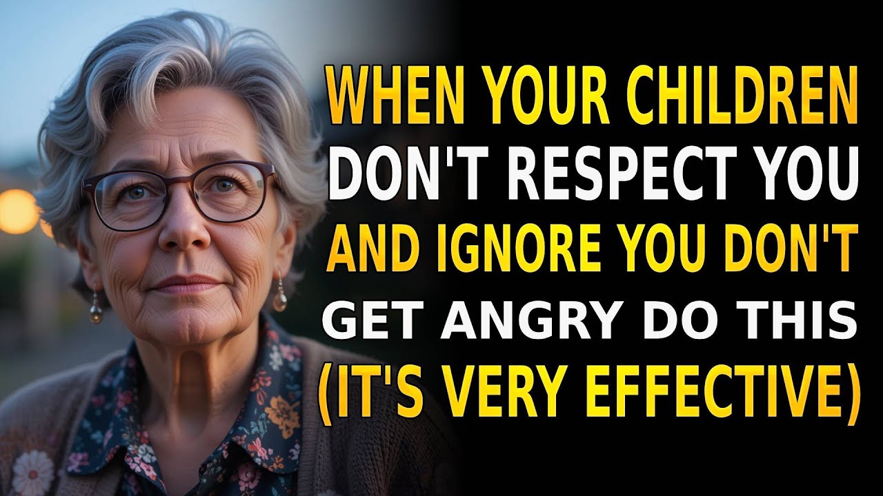 When You Grow Old: If Your Children Don’t Respect or IGNORE YOU, Stay CALM and DO THIS