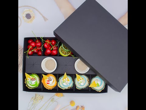 Wholesale black party box grazing box catering packaging platter box