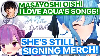 [Vtub] 星街：阿夸還在簽名喔