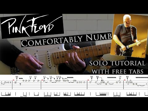 Pink Floyd - Comfortably Numb 2nd guitar solo lesson (with tablatures and backing  tracks)