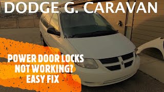 Dodge Grand Caravan - POWER DOOR LOCKS NOT WORKING - EASY FIX (2001-2007)
