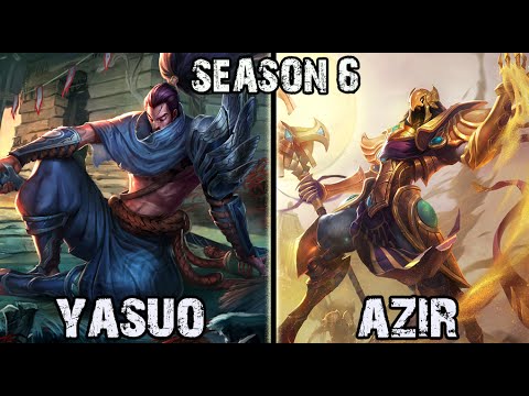 Best Yasuo Korea vs Azir MID Ranked Challenger