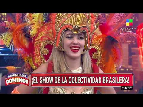 Show de la colectividad brasilera a pura batucada