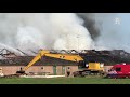 Grote brand Streefkerk: vrijwel alle 1500 varkens omgekomen