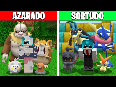 SORTE vs AZAR no Minecraft Pixelmon