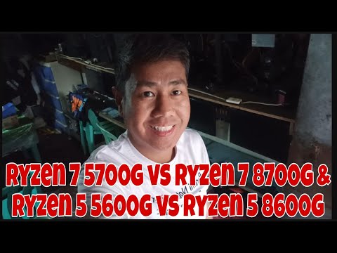 RYZEN 7 5700G VS RYZEN 7 8700G + RYZEN 5 5600G RYZEN 5 5600GT VS RYZEN 5 8600G (5 SERIES VS 8 SERIES