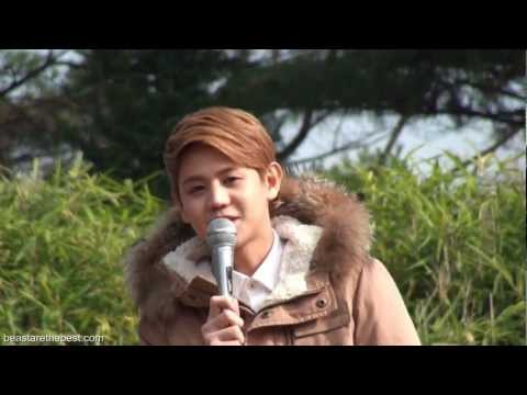 [Fancam] Yoseob 121202 - Solo Debut Mini Fanmeeting @Inkigayo (Part 3/4)