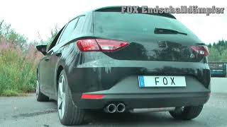 Video: Fox Edelstahl Sportauspuff Seat Leon 5F 1.4l