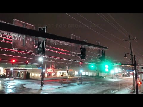 02-10-2021 Louisville, KY - Ice Storm and Icicle Playground