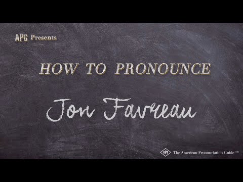 How to Pronounce Jon Favreau (Real Life Examples!)