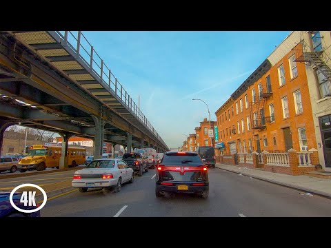 New York City 4K | Atlantic Avenue Brooklyn (USA Drive)