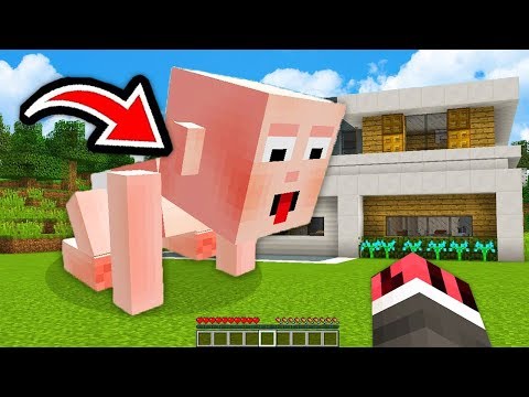 DEV BEBEK EVİMİZE SALDIRDI! 😱 - Minecraft