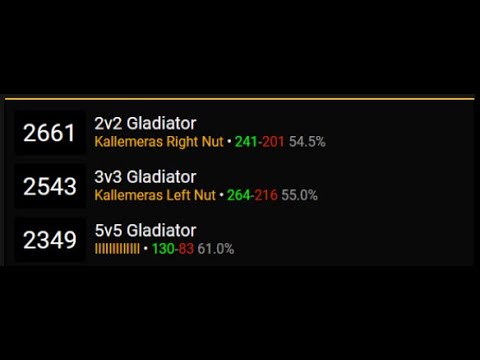 Classic TBC Arena Highest Rated Ret Paladin #3 - 3v3 climbing