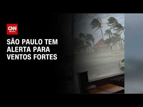 Ciclone-bomba: cidades do litoral paulista suspendem aulas por ventania | CNN NOVO DIA