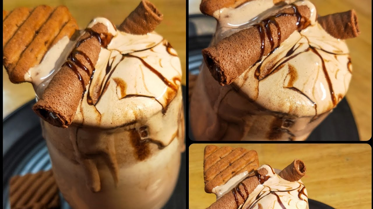 Hide & Seek Biscuit Coffee Milkshake with Ice Cream 😋 #shorts