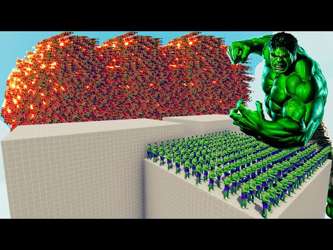 200x HULK + 1x GIANT vs EVERY GOD - Totally Accurate Battle Simulator TABS