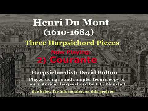 Henri Du Mont (1610-1684): Three Harpsichord Pieces in d-minor