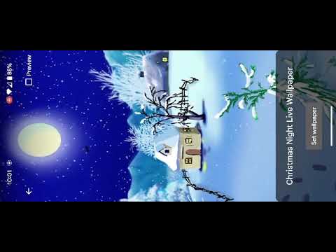 Christmas Night Live Wallpaper Video