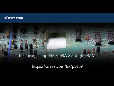 Restoring destroyed HP 3458A DMM : Part I