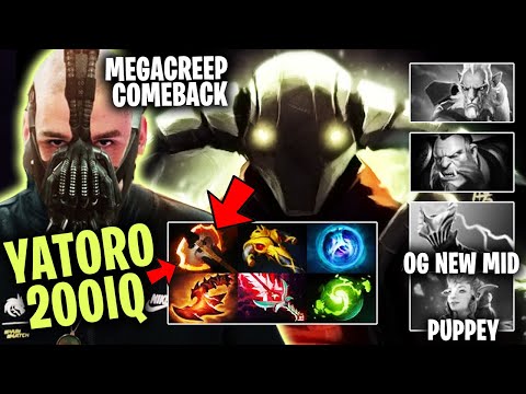 Yatoro 1st Item Battle Fury Sven vs Og New Mid , Puppey - Megacreeps Comeback Dota2