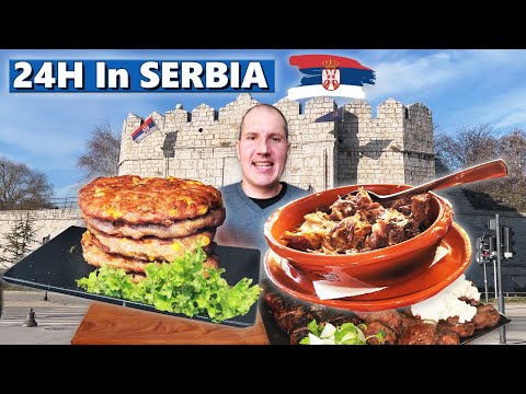 24H Of SERBIAN FOOD - INSANE Grill & Meat Food Tour Of Niš 🔥🇷🇸