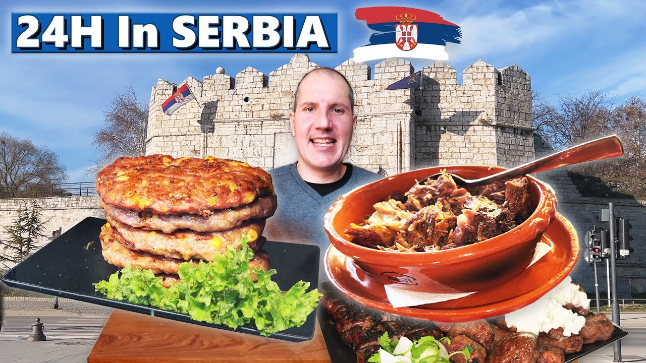 24H Of SERBIAN FOOD - INSANE Grill & Meat Food Tour Of Niš 🔥🇷🇸