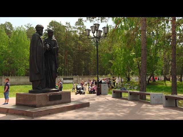 Сотню деревьев высадили у памятника Петру и Февронии