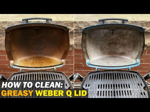 GREASY LID? How To Clean The Lid of Your Weber Q Grill