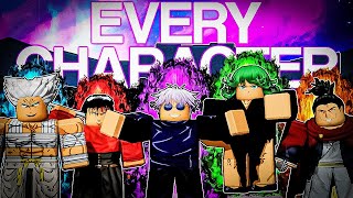 Using EVERY CHARACTER In ROBLOX STRONGEST BATTLEGROUNDS!