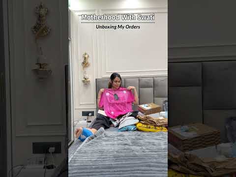 Aaj Orders Unbox Karne Ka Time Kil Gaya🙈🫠 #minivlog #motherhood #swatimonga #viral
