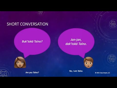 Let's Talk Taíno - Taíno Conversations 1 🗣💬