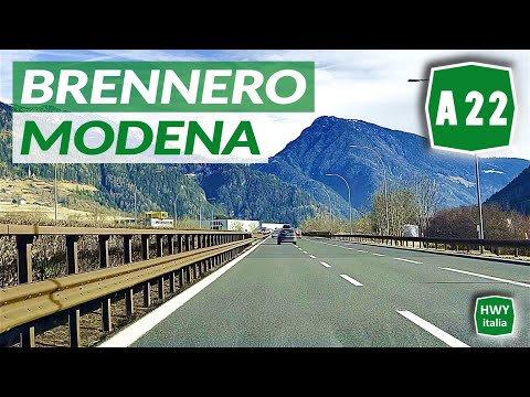 A22 | Autostrada del Brennero | BRENNERO - MODENA | Percorso completo