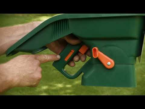 How to use handy green lawn spreader