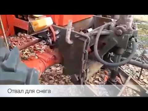 Т-40АМ Обзор (небольшой) самодельного отвала для снега.