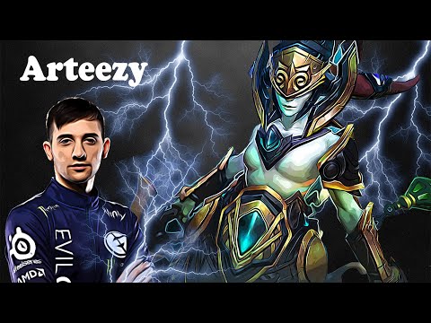 Arteezy - Naga Siren Safelane | Dota 2 7.27d Gameplay