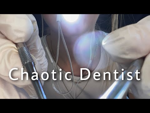 Chaotic ASMR Dentist 🦷 Medical Exam (Checking Your Teeth, Taking Measurements Around Your Head)