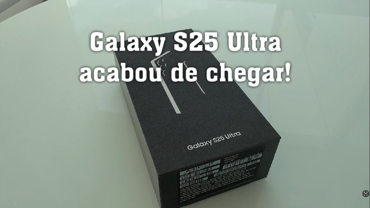 Galaxy S25 Ultra acabou de chegar! (unboxing)