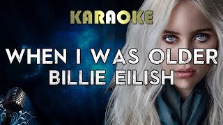 Billie Eilish - WHEN I WAS OLDER (Karaoke Instrumental) Music Inspired By The Film ROMA