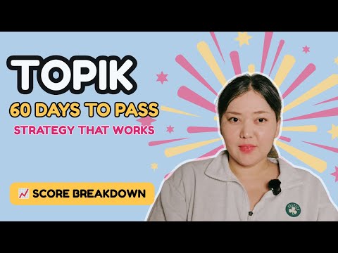 TOPIK in 2 Months?! Realistic Plan for Level 3, 4, 5 or 6