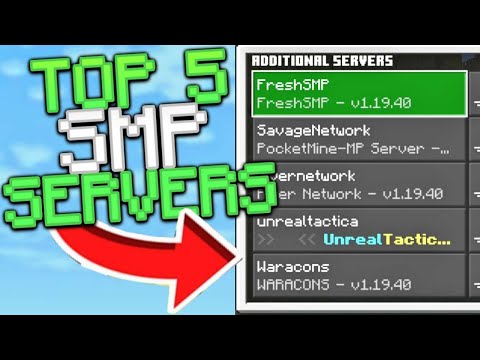 Top 5 Survival SMP Servers For MCPE 1.19! - Minecraft Bedrock Edition